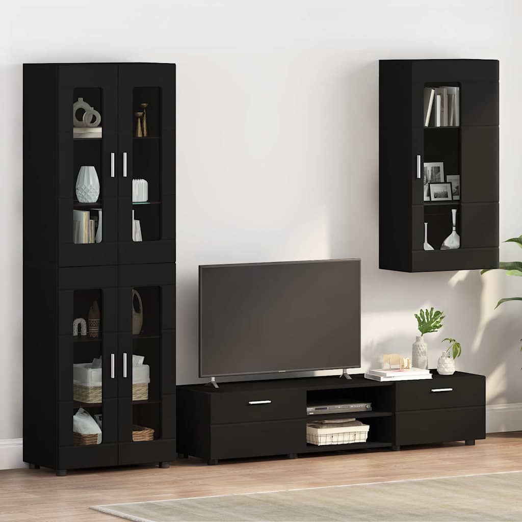 Wooden Cabinet Black 50 x 29 x 100 cm Engineered Wood
