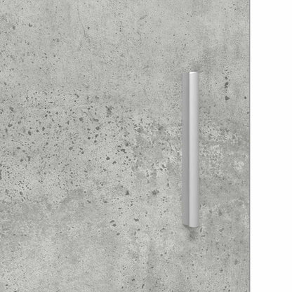 Wooden Cabinet Concrete Grey Engineered Wood