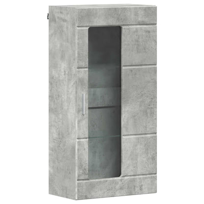 Wooden Cabinet Concrete Grey Engineered Wood