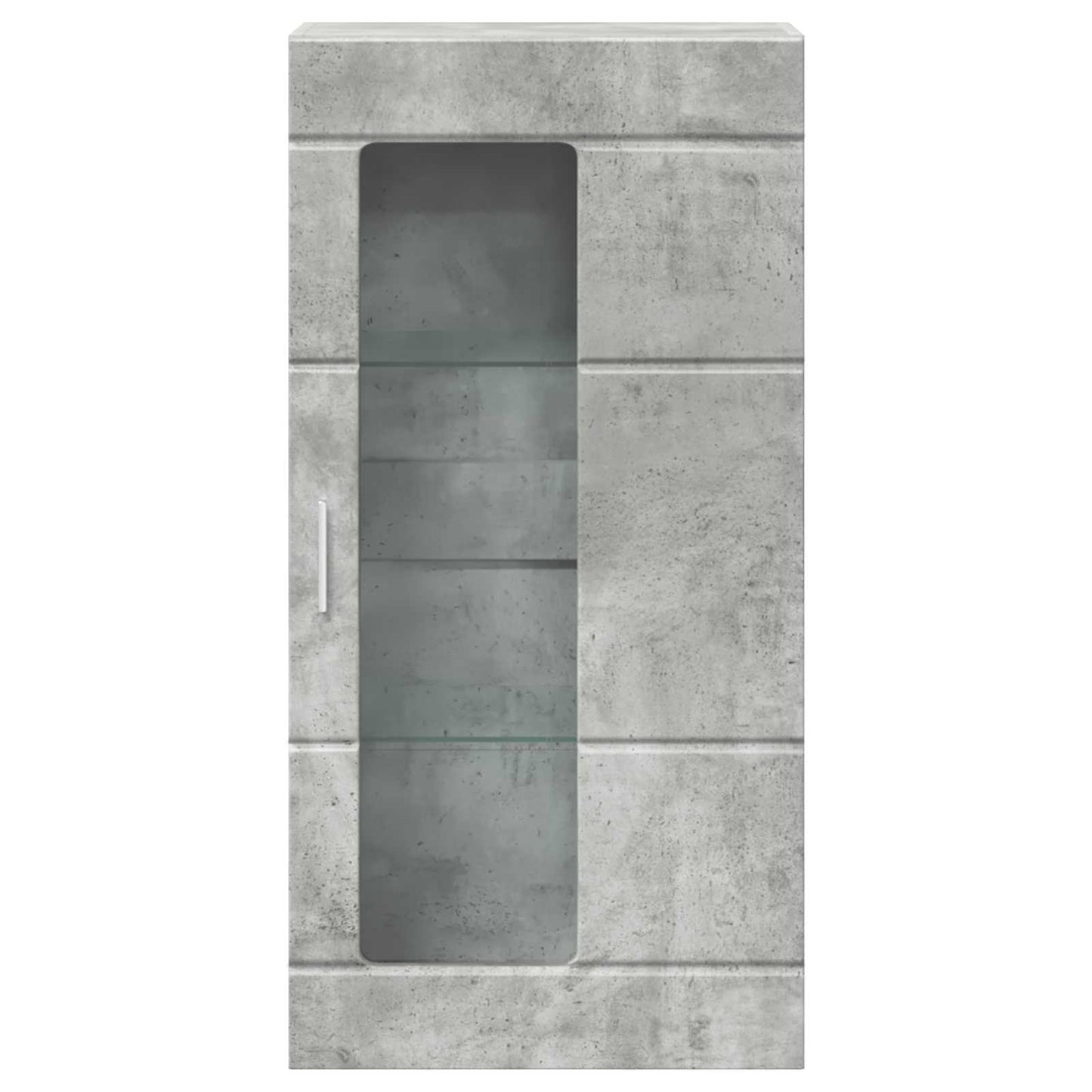 Wooden Cabinet Concrete Grey Engineered Wood