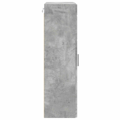 Wooden Cabinet Concrete Grey Engineered Wood