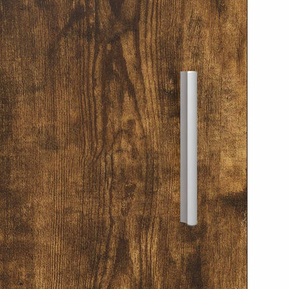 Wooden Cabinet Smoked Oak Engineered Wood