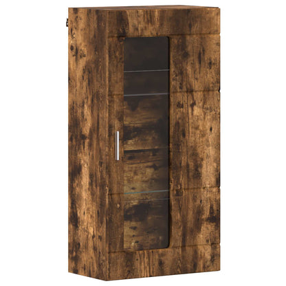 Wooden Cabinet Smoked Oak Engineered Wood