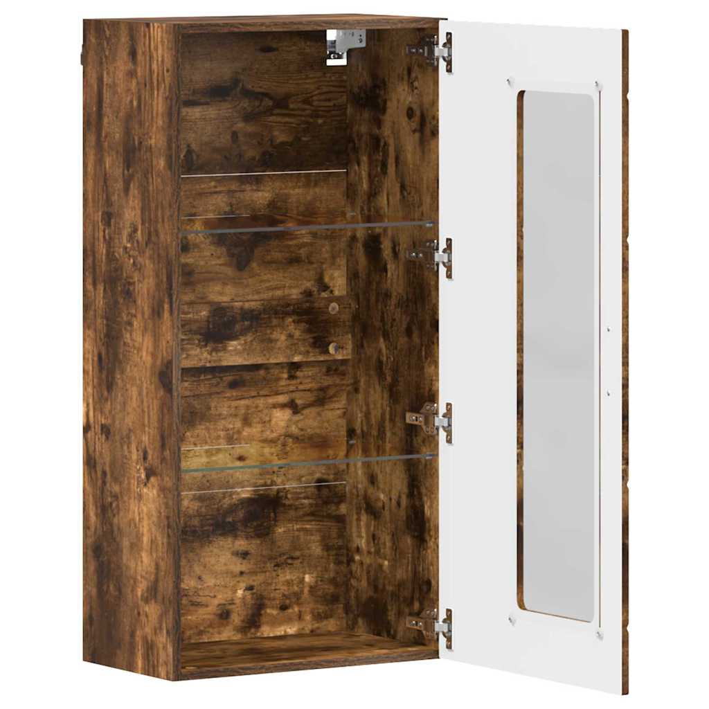 Wooden Cabinet Smoked Oak 50 x 29 x 100 cm Engineered Wood