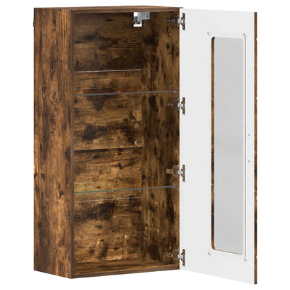 Wooden Cabinet Smoked Oak Engineered Wood