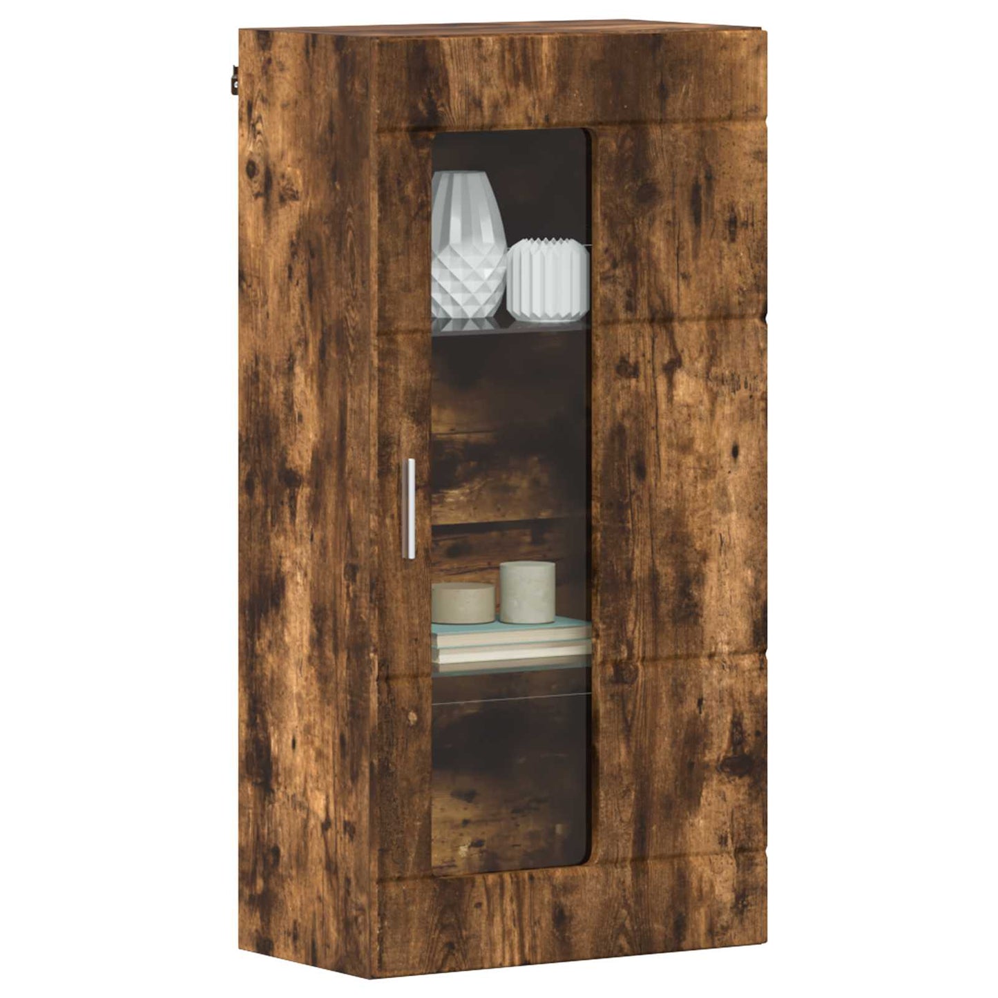 Wooden Cabinet Smoked Oak Engineered Wood