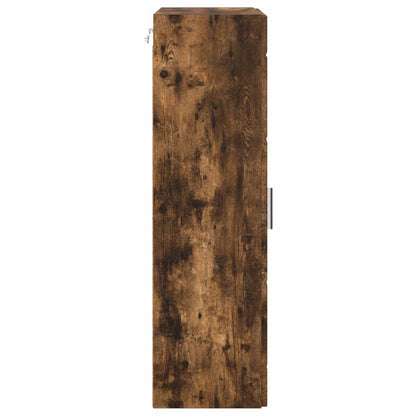 Wooden Cabinet Smoked Oak Engineered Wood
