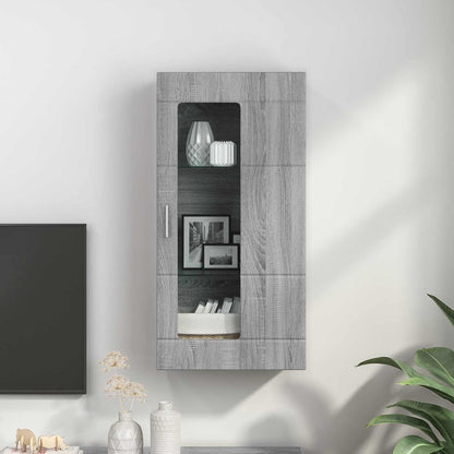 Wooden Cabinet Grey Sonoma Engineered Wood