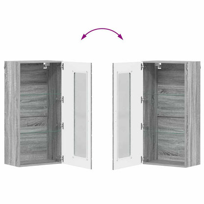 Wooden Cabinet Grey Sonoma 50 x 29 x 100 cm Engineered Wood