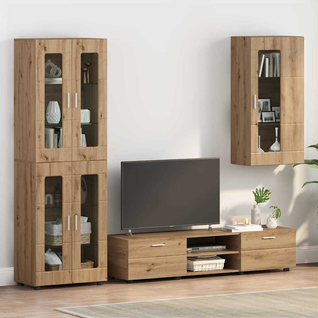 Wooden Cabinet Artisan Oak 50 x 29 x 100 cm Engineered Wood