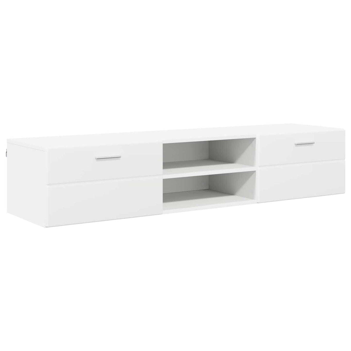 Wooden Cabinet White 150 x 39 x 30 cm Engineered Wood
