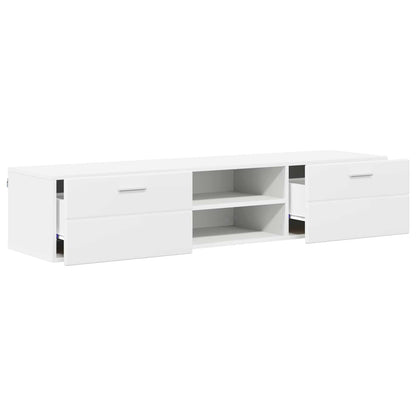 Wooden Cabinet White 150 x 39 x 30 cm Engineered Wood