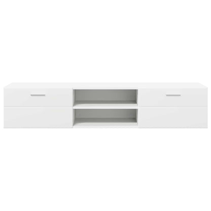 Wooden Cabinet White 150 x 39 x 30 cm Engineered Wood