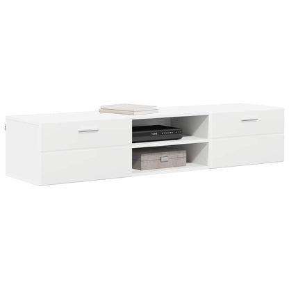 Wooden Cabinet White 150 x 39 x 30 cm Engineered Wood