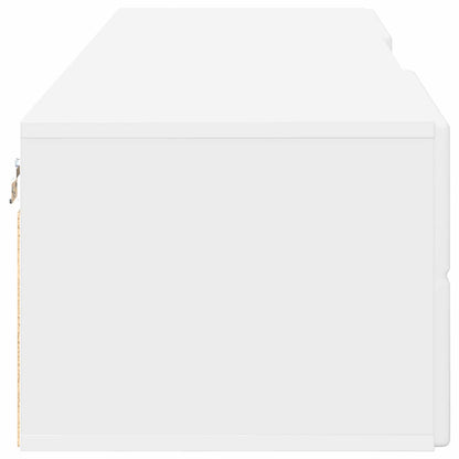 Wooden Cabinet White 150 x 39 x 30 cm Engineered Wood