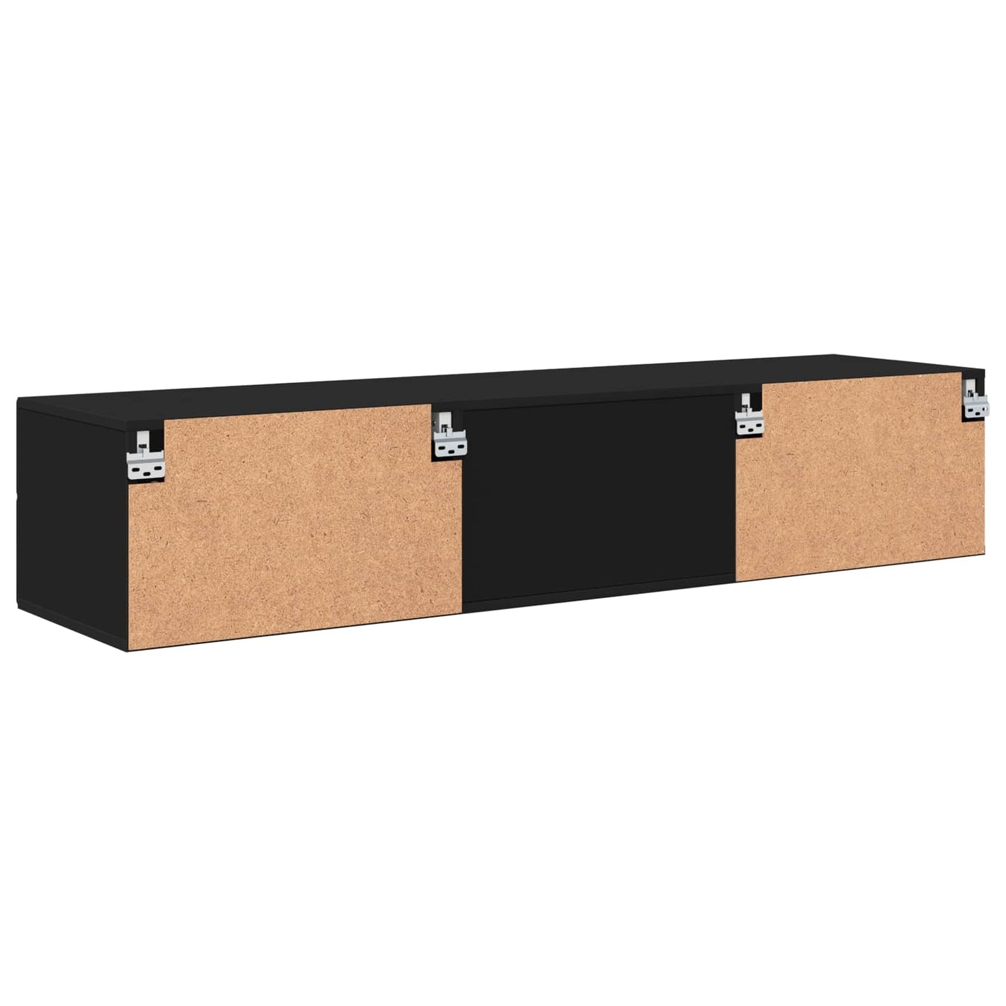 Wooden Cabinet Black 150 x 39 x 30 cm Engineered Wood