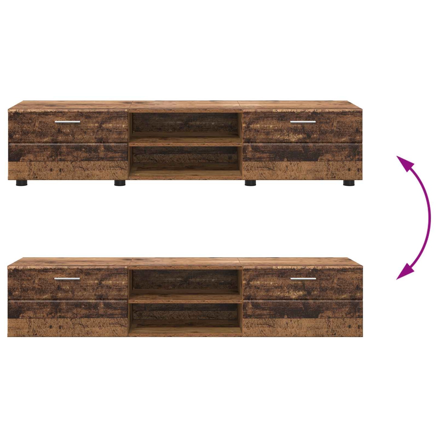Wooden Cabinet 150 x 39 x 30 cm Old Wood Engineered Wood