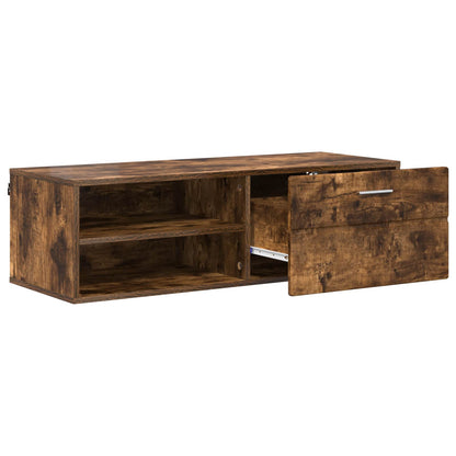 Wooden Cabinet Smoked Oak 100.5 x 39 x 30 cm Engineered Wood