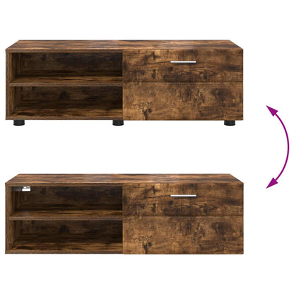 Wooden Cabinet Smoked Oak 100.5 x 39 x 30 cm Engineered Wood