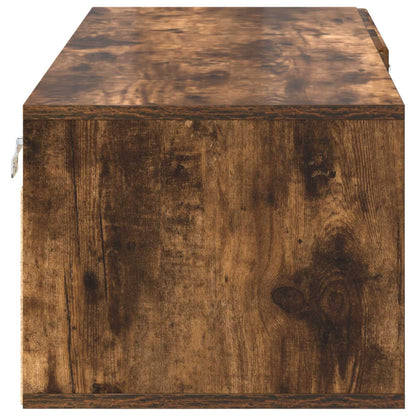 Wooden Cabinet Smoked Oak 100.5 x 39 x 30 cm Engineered Wood