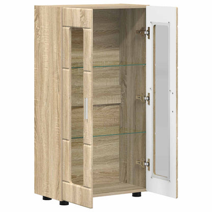 Sideboard FLORIN 55.5 x 29 x 100 cm Sonoma Oak Engineered Wood