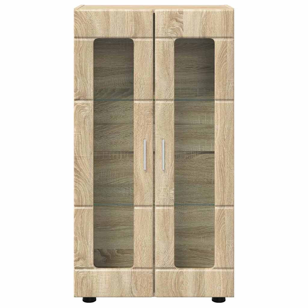 Sideboard FLORIN Sonoma Oak 55.5 x 29 x 100 cm Engineered Wood