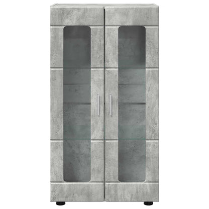 Sideboard with Shelf FLORIN Concrete Grey 55.5 x 29 x 100 cm