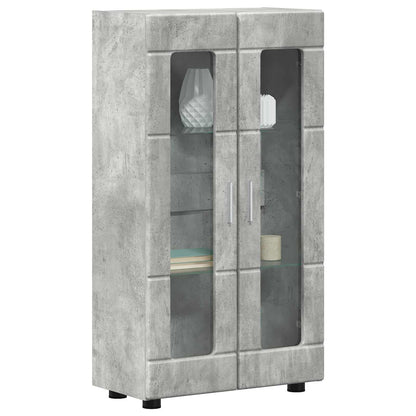 Sideboard with Shelf FLORIN Concrete Grey 55.5 x 29 x 100 cm