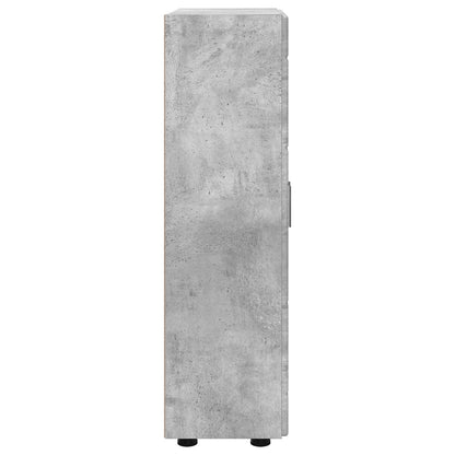 Sideboard with Shelf FLORIN Concrete Grey 55.5 x 29 x 100 cm