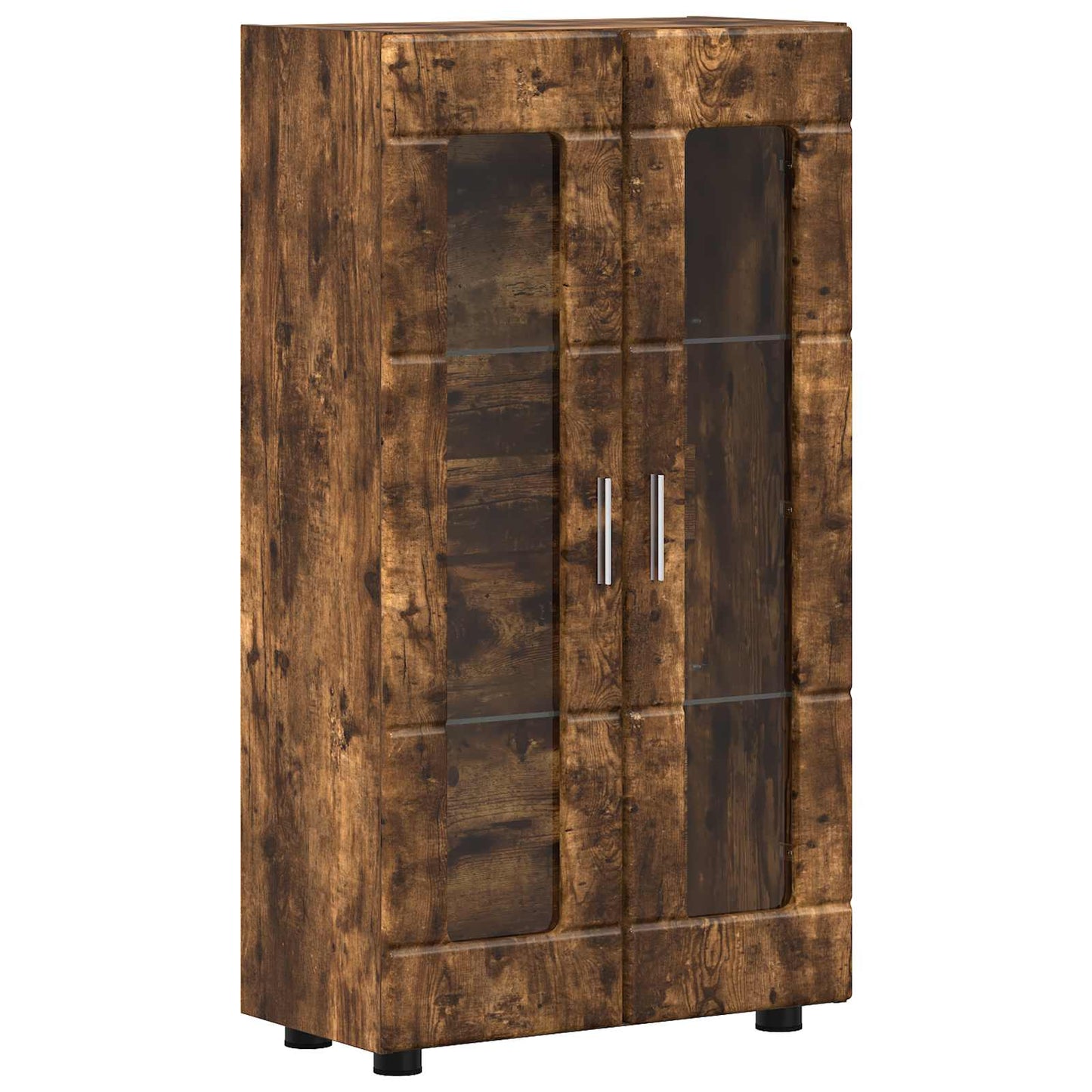 Sideboard FLORIN 55.5 x 29 x 100 cm Smoked Oak Engineered Wood