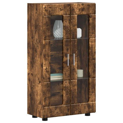 Sideboard FLORIN 55.5 x 29 x 100 cm Smoked Oak Engineered Wood