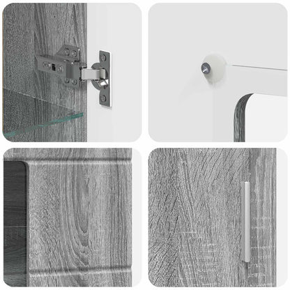Sideboard FLORIN 55.5 x 29 x 100 cm Grey Sonoma Engineered Wood