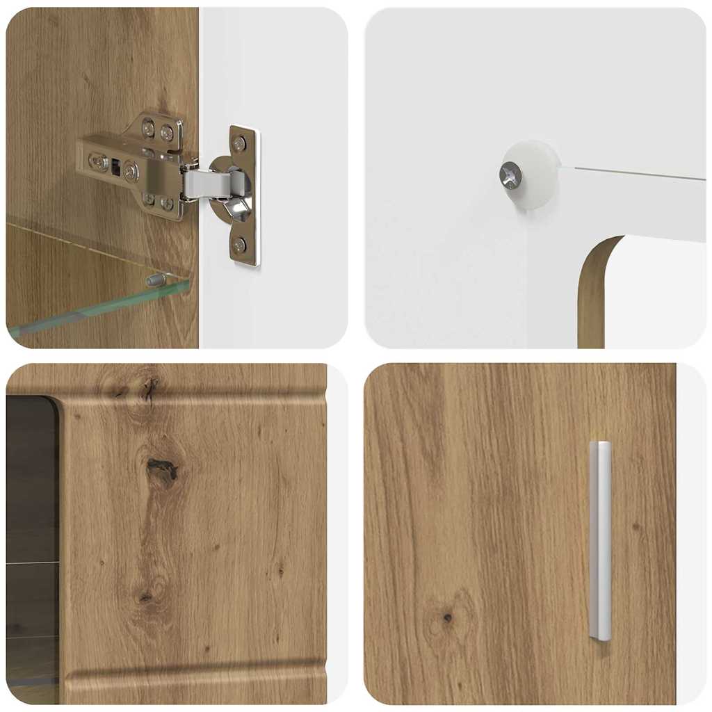 Sideboard FLORIN Artisan Oak 55.5 x 29 x 100 cm Engineered Wood