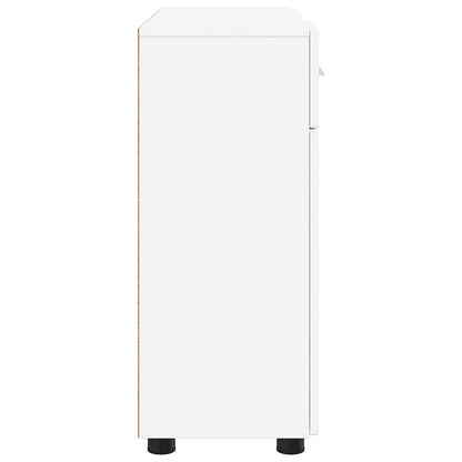 Wooden Cabinet White 88.5 x 30.5 x 73 cm Engineered Wood