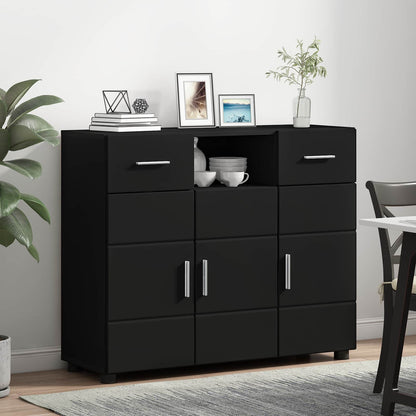 Wooden Cabinet Black 88.5 x 30.5 x 73 cm Engineered Wood