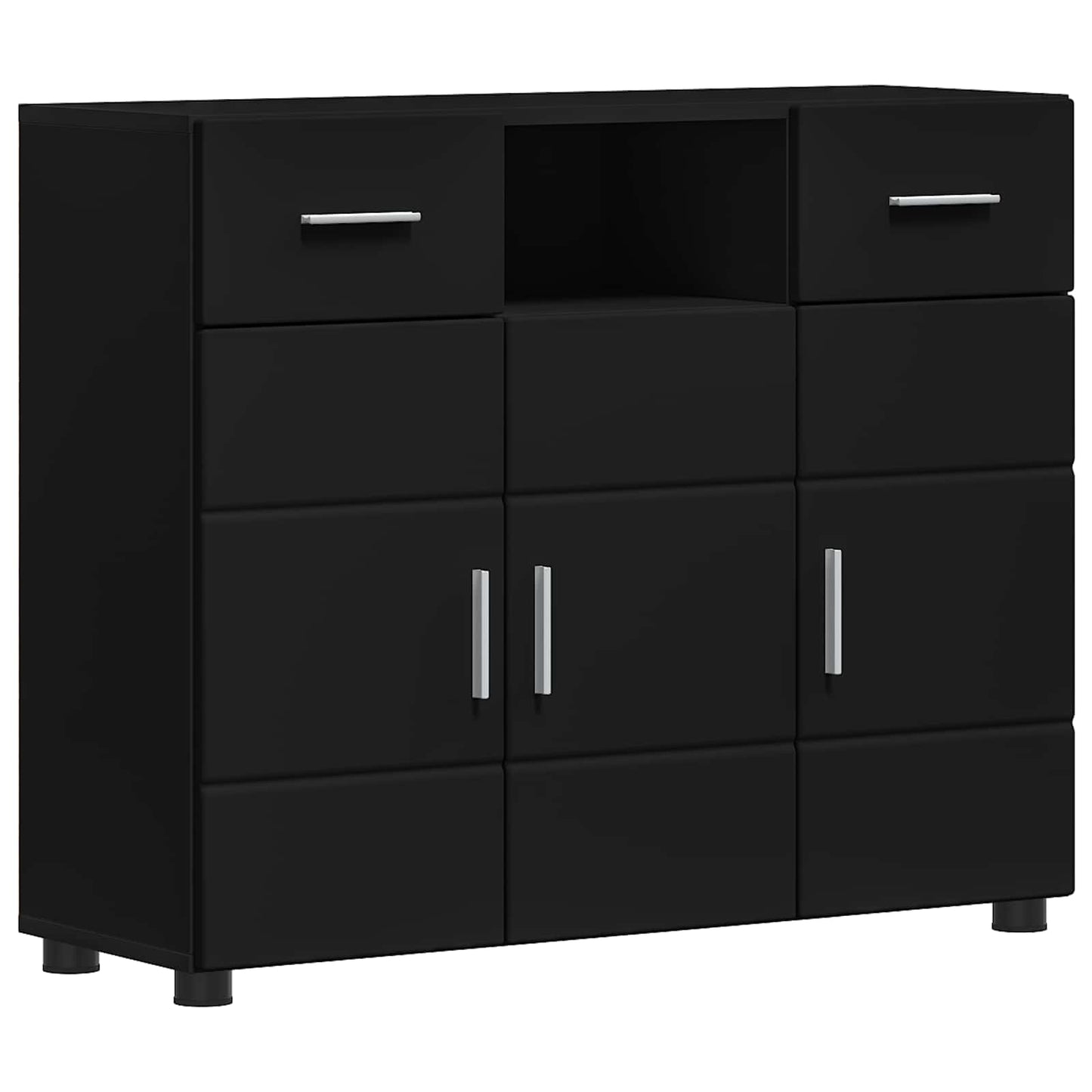 Wooden Cabinet Black 88.5 x 30.5 x 73 cm Engineered Wood