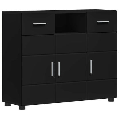 Wooden Cabinet Black 88.5 x 30.5 x 73 cm Engineered Wood