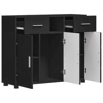 Wooden Cabinet Black 88.5 x 30.5 x 73 cm Engineered Wood