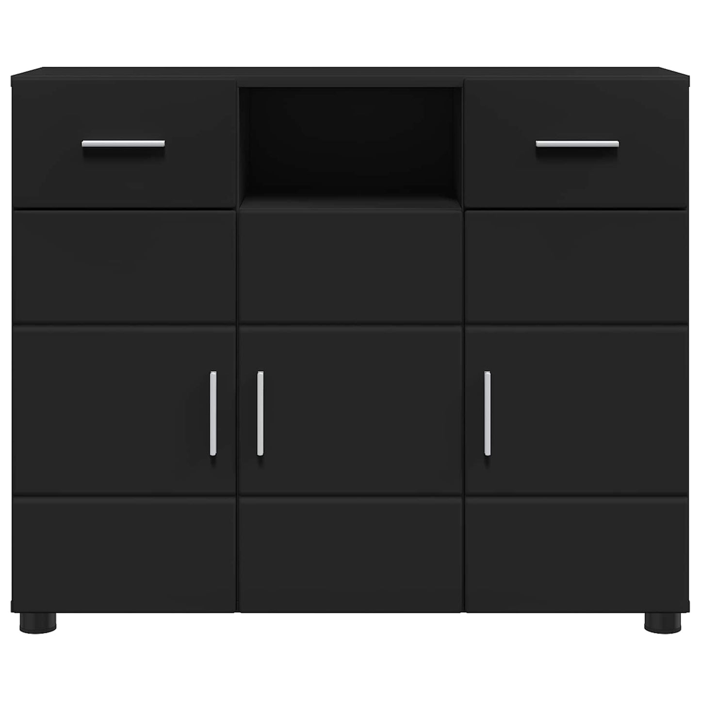 Wooden Cabinet Black 88.5 x 30.5 x 73 cm Engineered Wood