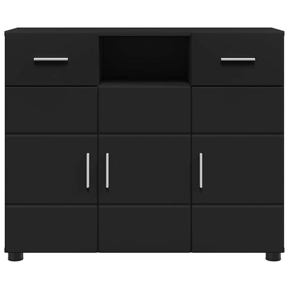 Wooden Cabinet Black 88.5 x 30.5 x 73 cm Engineered Wood
