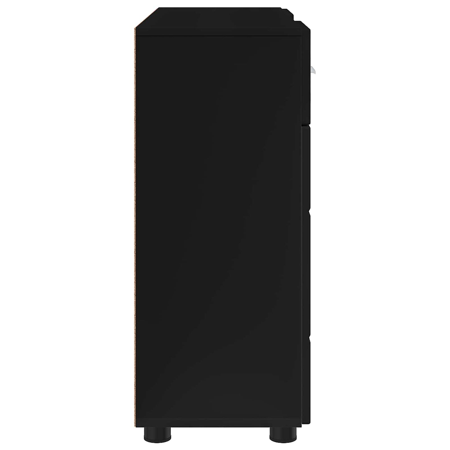 Wooden Cabinet Black 88.5 x 30.5 x 73 cm Engineered Wood