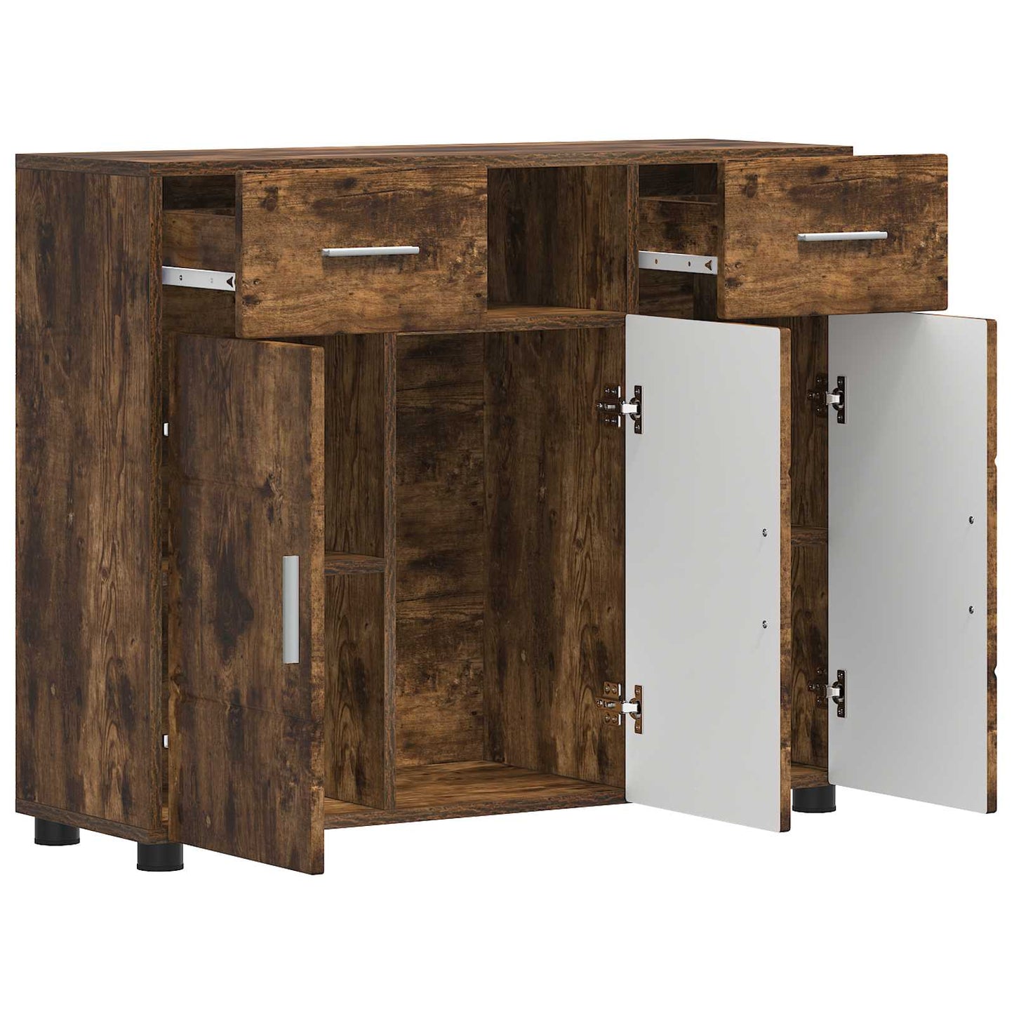 Wooden Cabinet Smoked Oak 88.5 x 30.5 x 73 cm Engineered Wood
