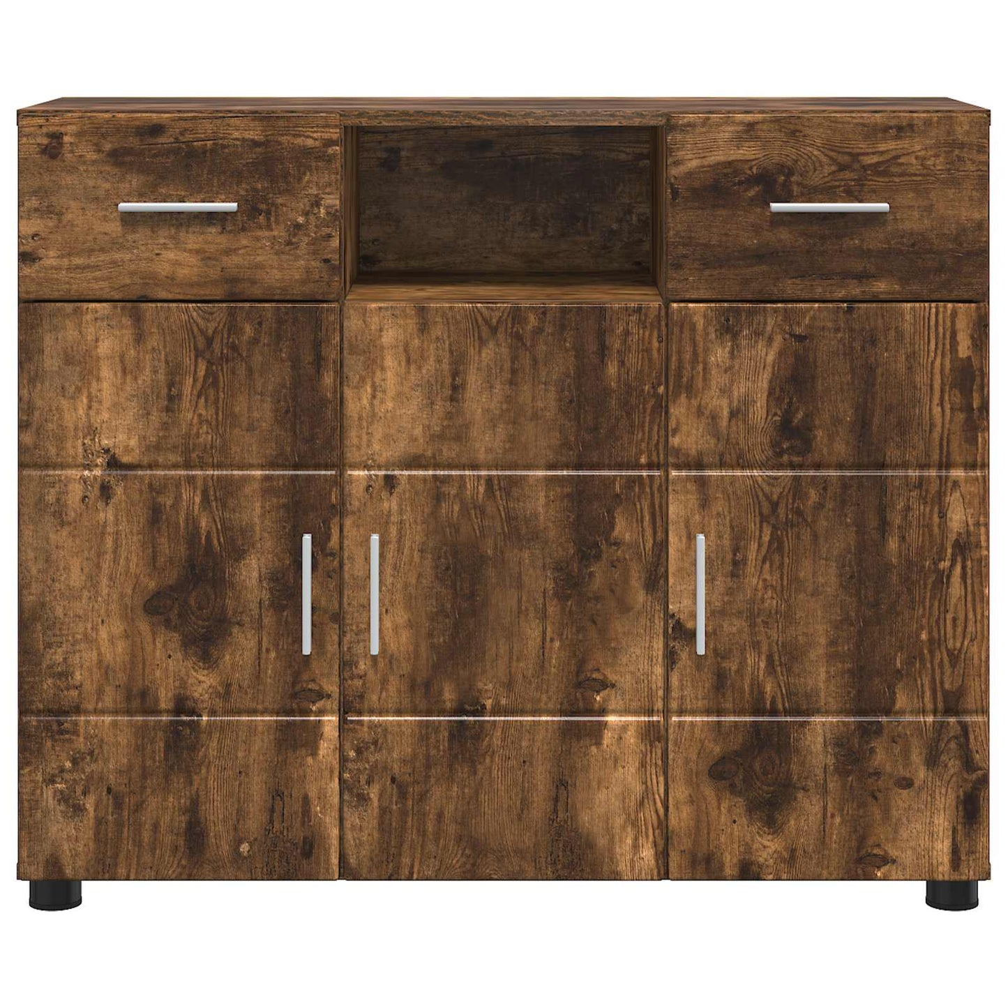 Wooden Cabinet Smoked Oak 88.5 x 30.5 x 73 cm Engineered Wood