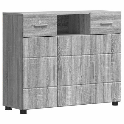 Wooden Cabinet Grey Sonoma 88.5 x 30.5 x 73 cm Engineered Wood