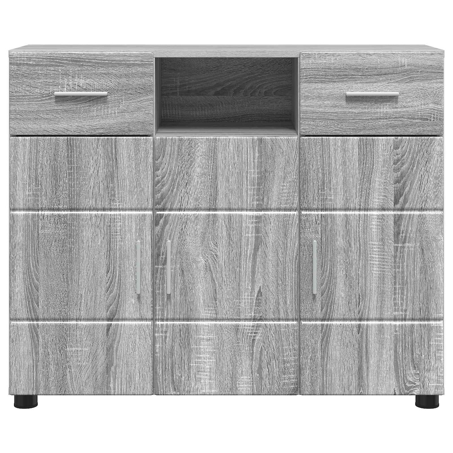 Wooden Cabinet Grey Sonoma 88.5 x 30.5 x 73 cm Engineered Wood