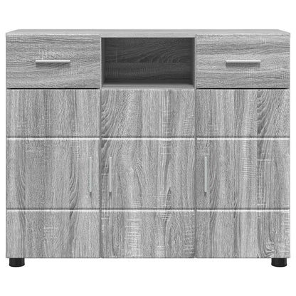 Wooden Cabinet Grey Sonoma 88.5 x 30.5 x 73 cm Engineered Wood