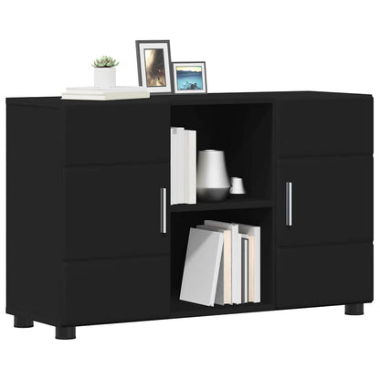 Sideboard FLORIN Black 88.5 x 30.5 x 55.5 cm Engineered Wood