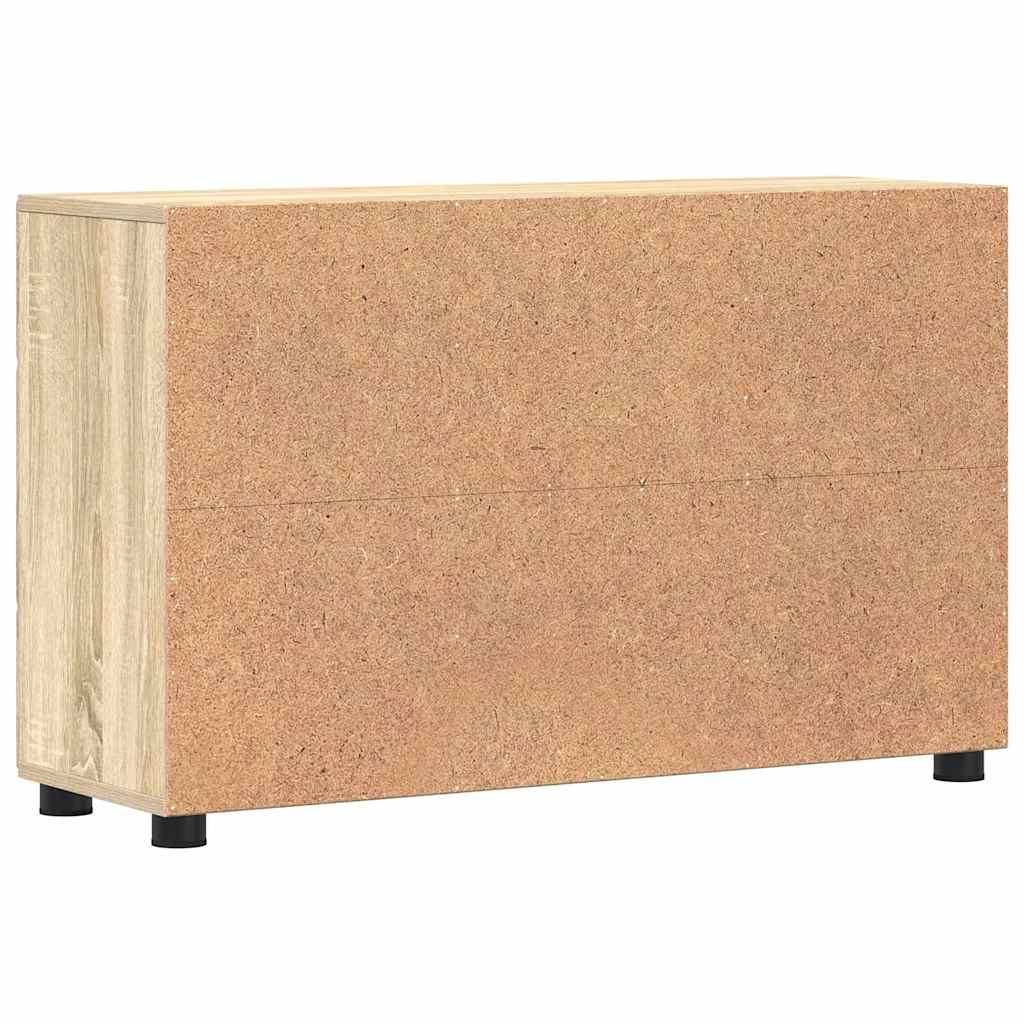 Sideboard with Shelf FLORIN Sonoma Oak 88.5 x 30.5 x 55.5 cm