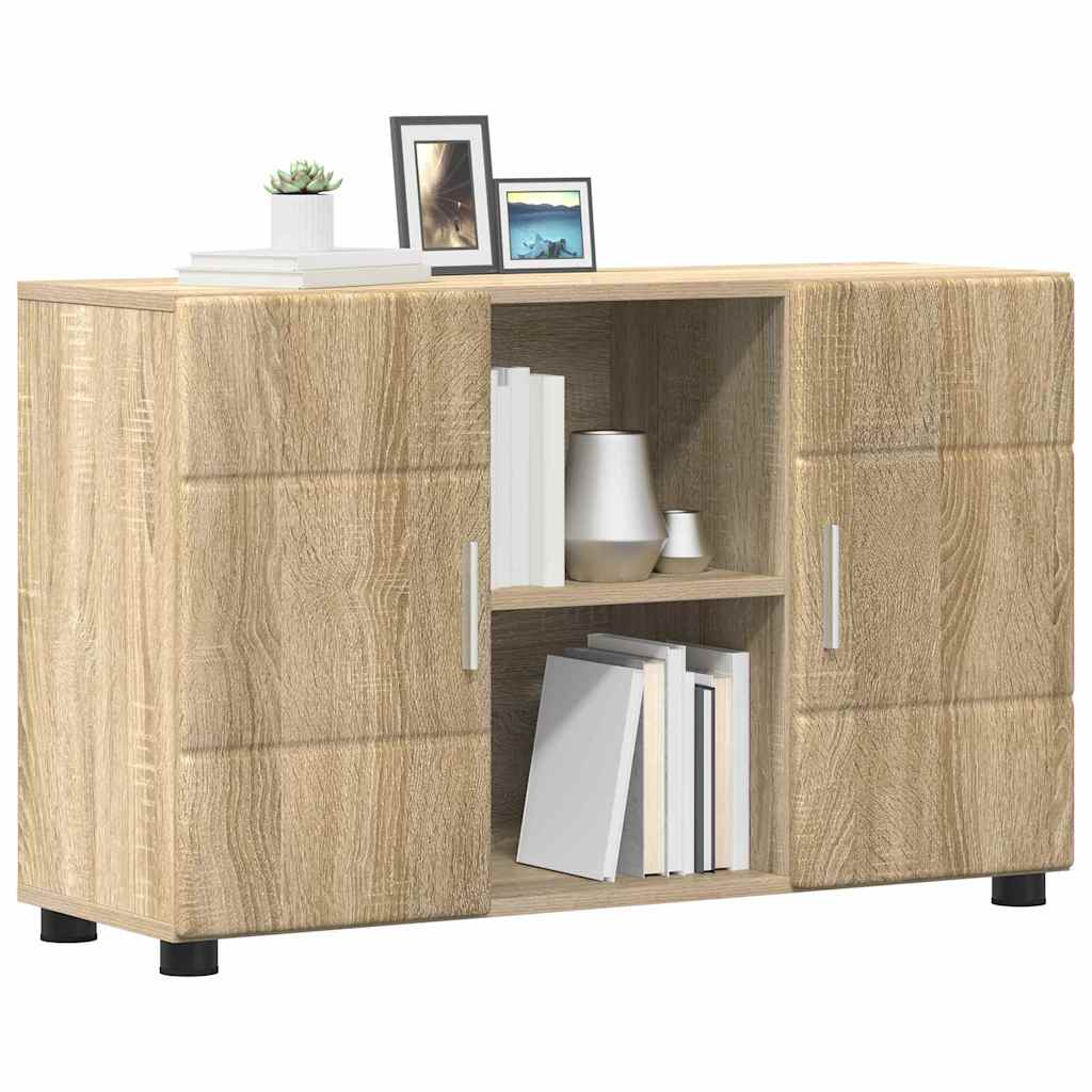 Sideboard with Shelf FLORIN Sonoma Oak 88.5 x 30.5 x 55.5 cm