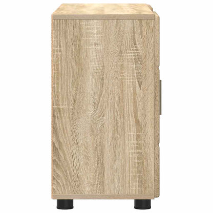 Sideboard with Shelf FLORIN Sonoma Oak 88.5 x 30.5 x 55.5 cm